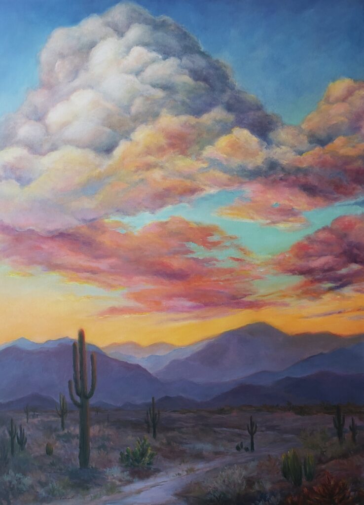 arizona sunset painting