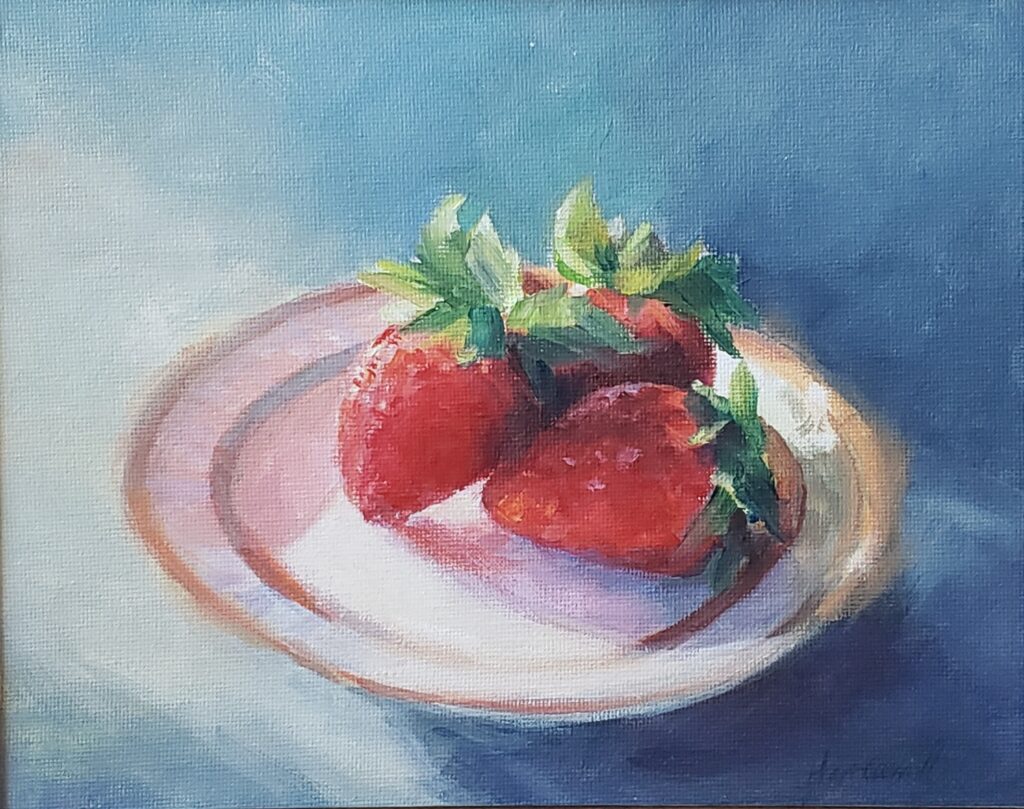 strawberries still life